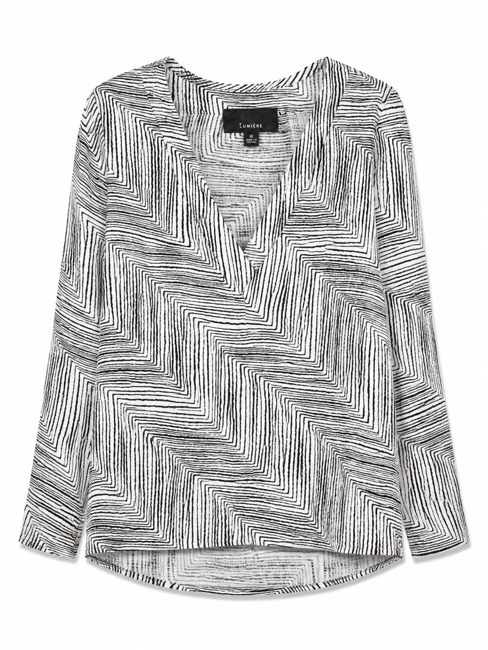 Sheer Zebra Blouse - Picture 1 of 6